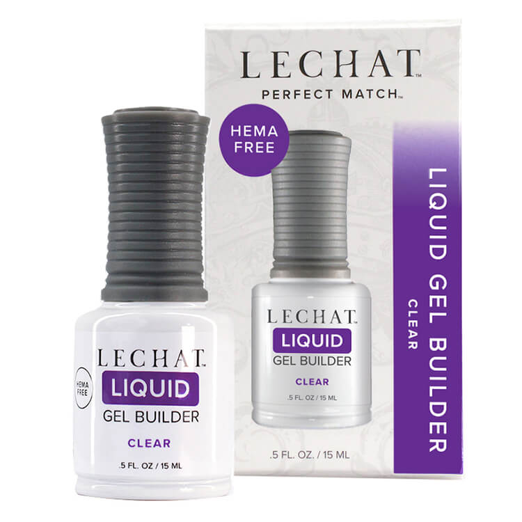 LeChat - Liquid Gel Builder Brush Clear0.5 oz - #LGB01
