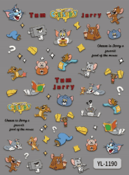 Nail Sticker Tom and Jerry #YL1190