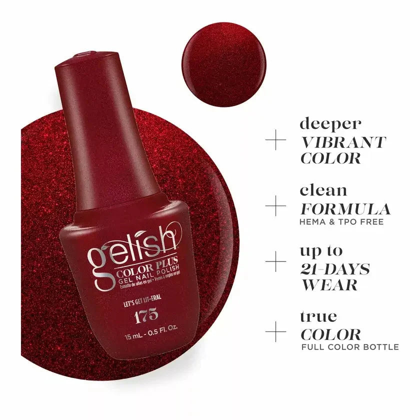 Gelish Color Plus Gelcolor - 175 Let's Get Lit-eral 0.5 oz - #1510175 Gelish