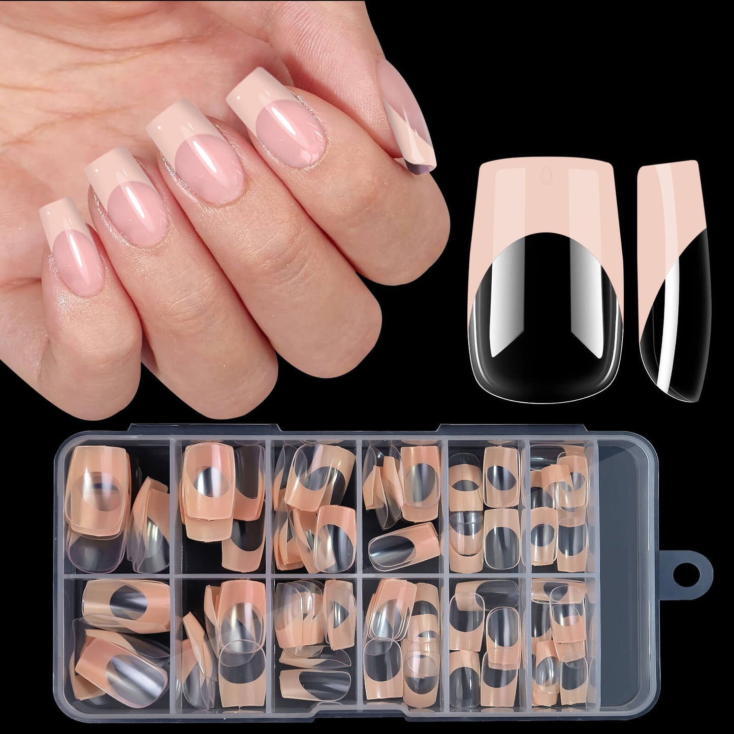 Nail French Tip Press on Soft Gel - Premier Nail Supply