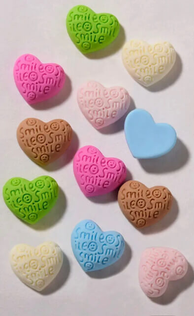 3D Resin Nail Charm Heart 12pcs/bag - Premier Nail Supply