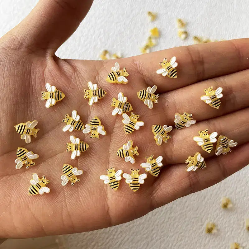 Nail Charm Resin 3D Honeybee 20pcs/bag - Premier Nail Supply