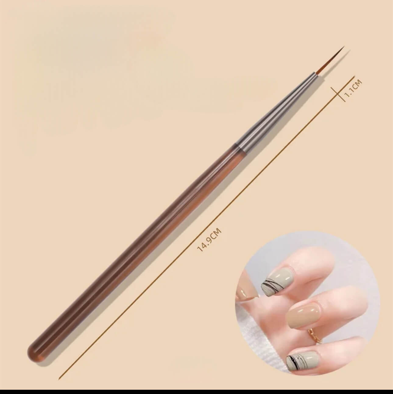 Nail Art Long Liner Brush #2298 - Premier Nail Supply