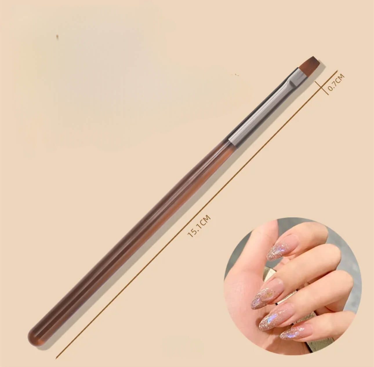 Nail Art French Gel Brush #3972 - Premier Nail Supply