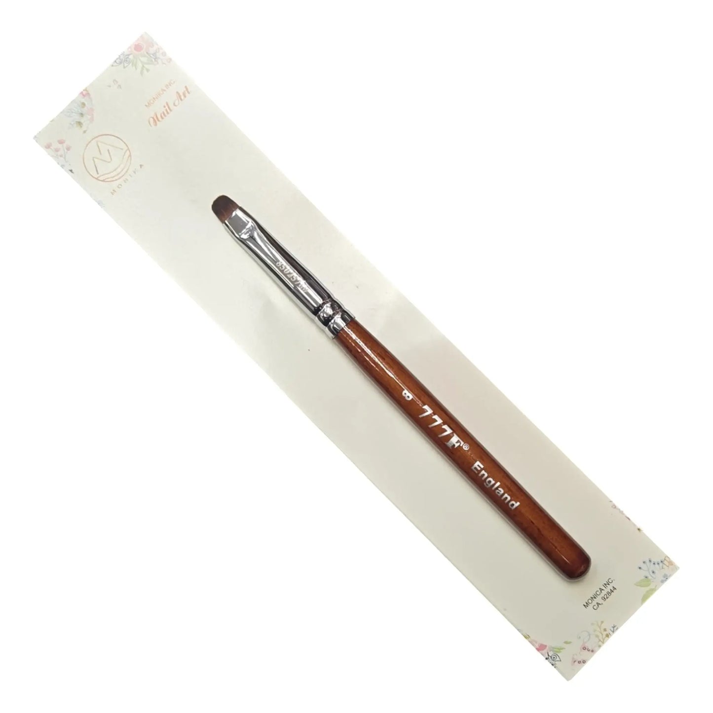 777F Red Wood French Nail Brush Size 08- #33877