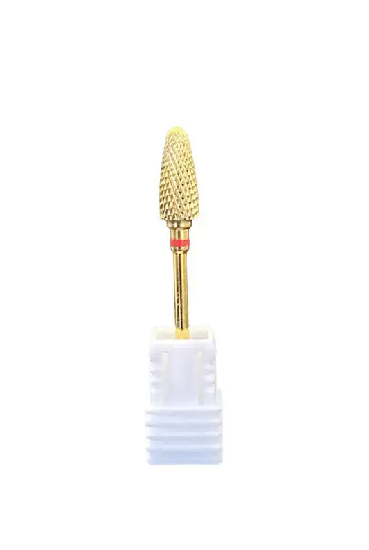 MN Beauty Drill Bit Fine 3/32 Gold Flame - Premier Nail Supply