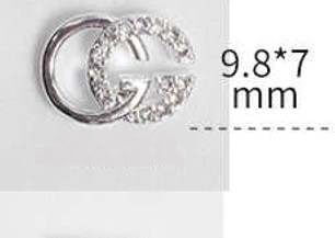 Nail Charm Gold and Silver L05 2Pcs/bag - Premier Nail Supply