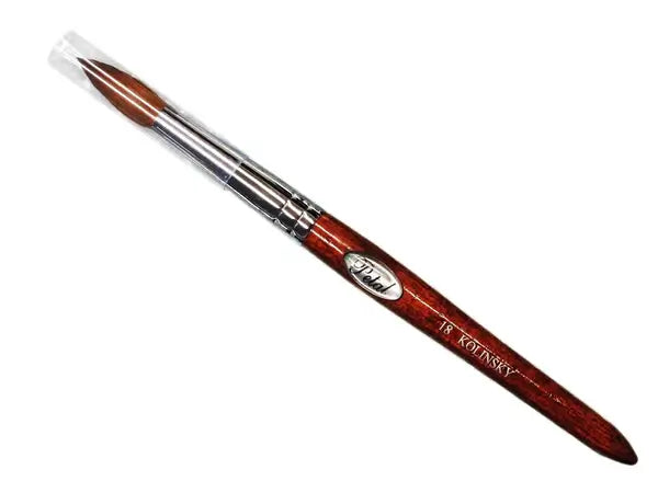 Petal acrylic nail brush kolinsky red wood size 18 #5274-43
