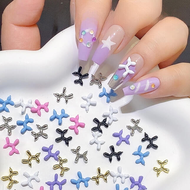 Nail Charm Color Mix 20pcs/Bag - Premier Nail Supply