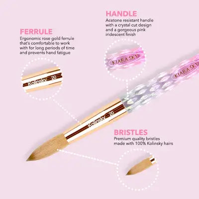 Kiara Sky -Pink Acrylic Brush Collection -#20