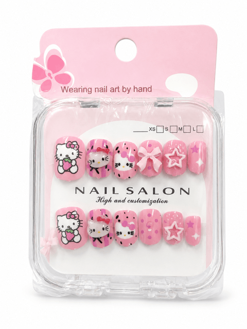 Kids Press on Nails – Cute Fake Nails for Girls | Easy Stick-On Nail Tips #8965-5