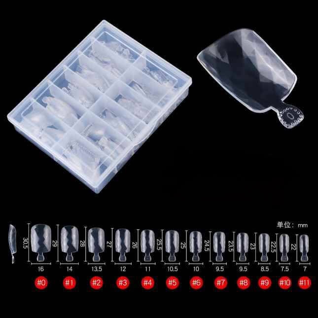 Nail Press on Diamond Shape Square 240pcs/Box - Premier Nail Supply