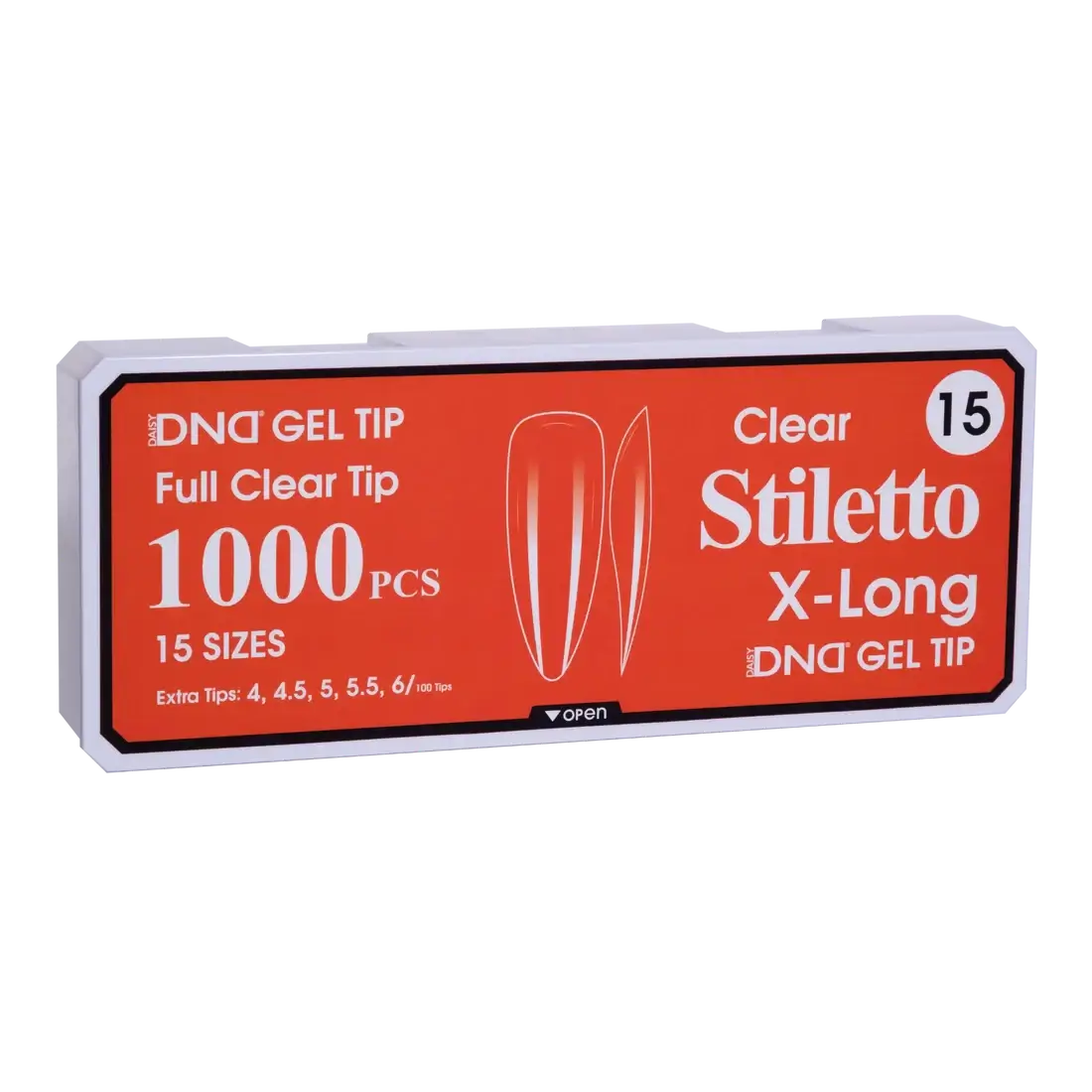 DND Soft Gel Tips - Stiletto X-Long #15