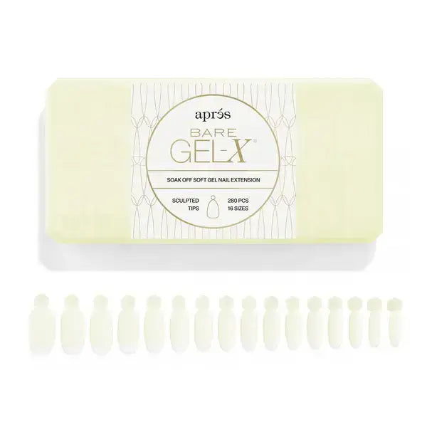 Aprés Bare Gel-X® Sculpted Box of Tips (16 sizes, 280pcs)