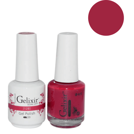 Gelixir Gel Polish & Nail Lacquer Duo - #128 - Premier Nail Supply 