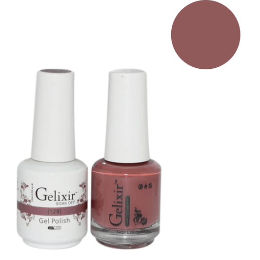 Gelixir Gel Polish & Nail Lacquer Duo - #129 - Premier Nail Supply 