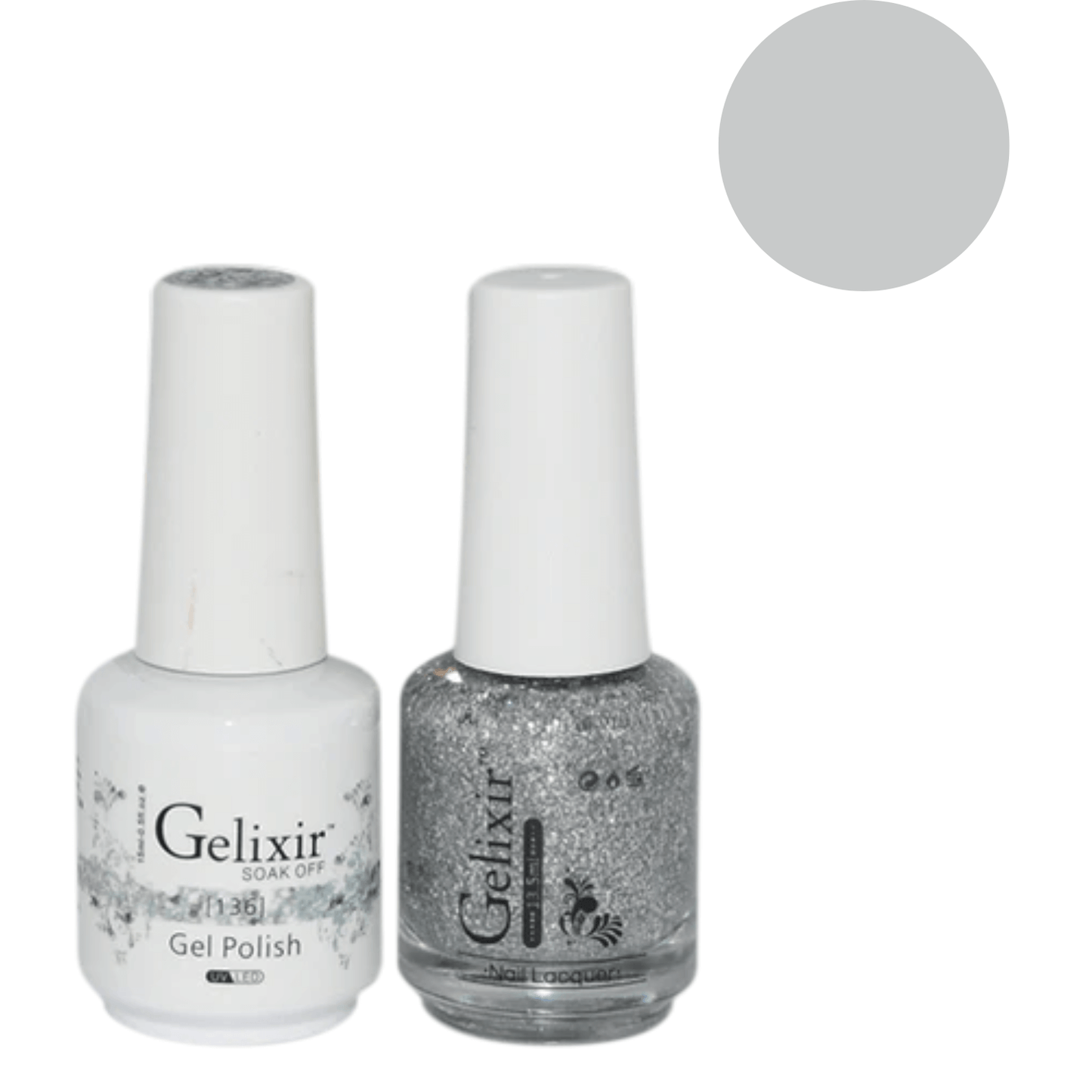Gelixir Gel Polish & Nail Lacquer Duo - #136 - Premier Nail Supply