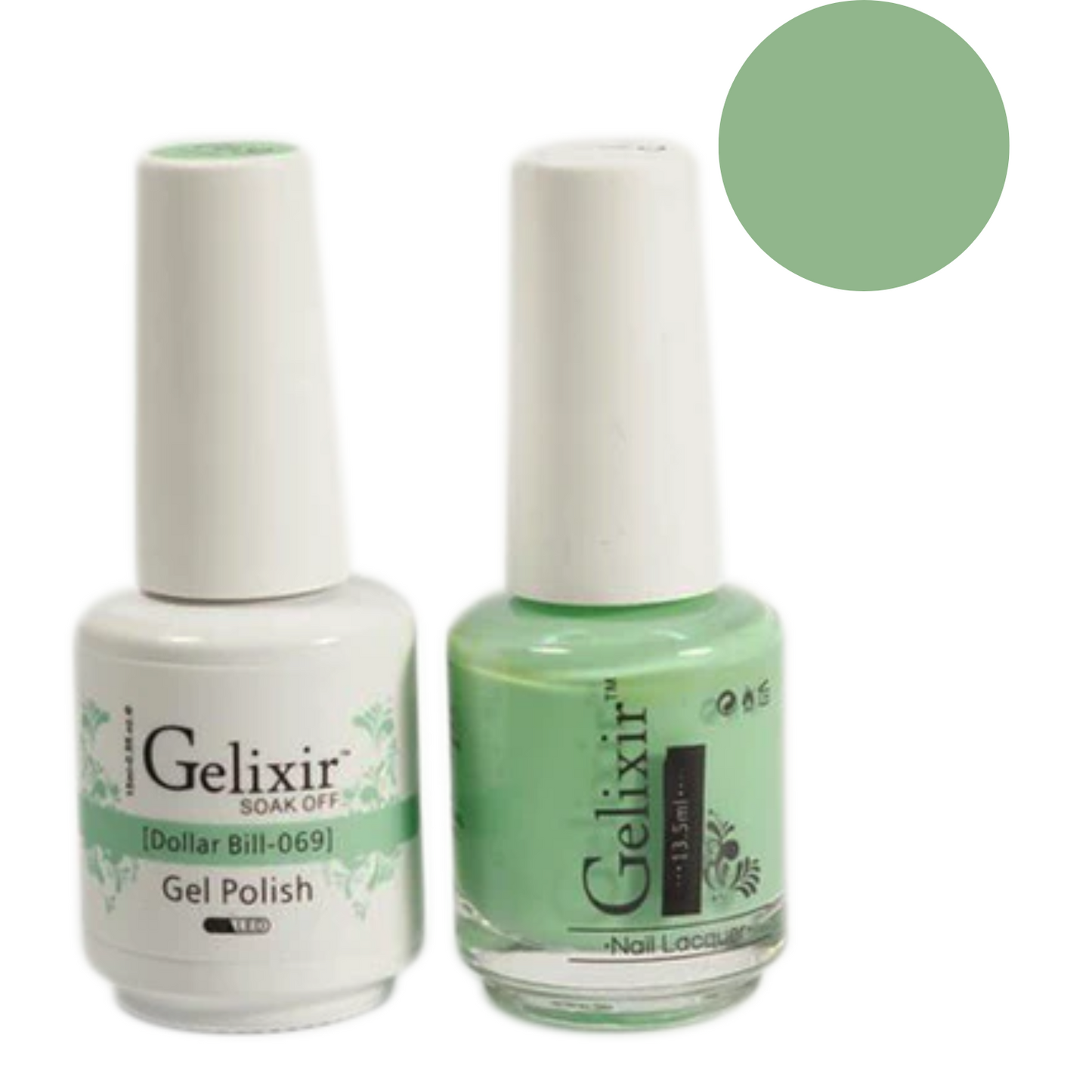 Gelixir Gel Polish & Nail Lacquer Duo Dollar Bill - #69 - Premier Nail Supply
