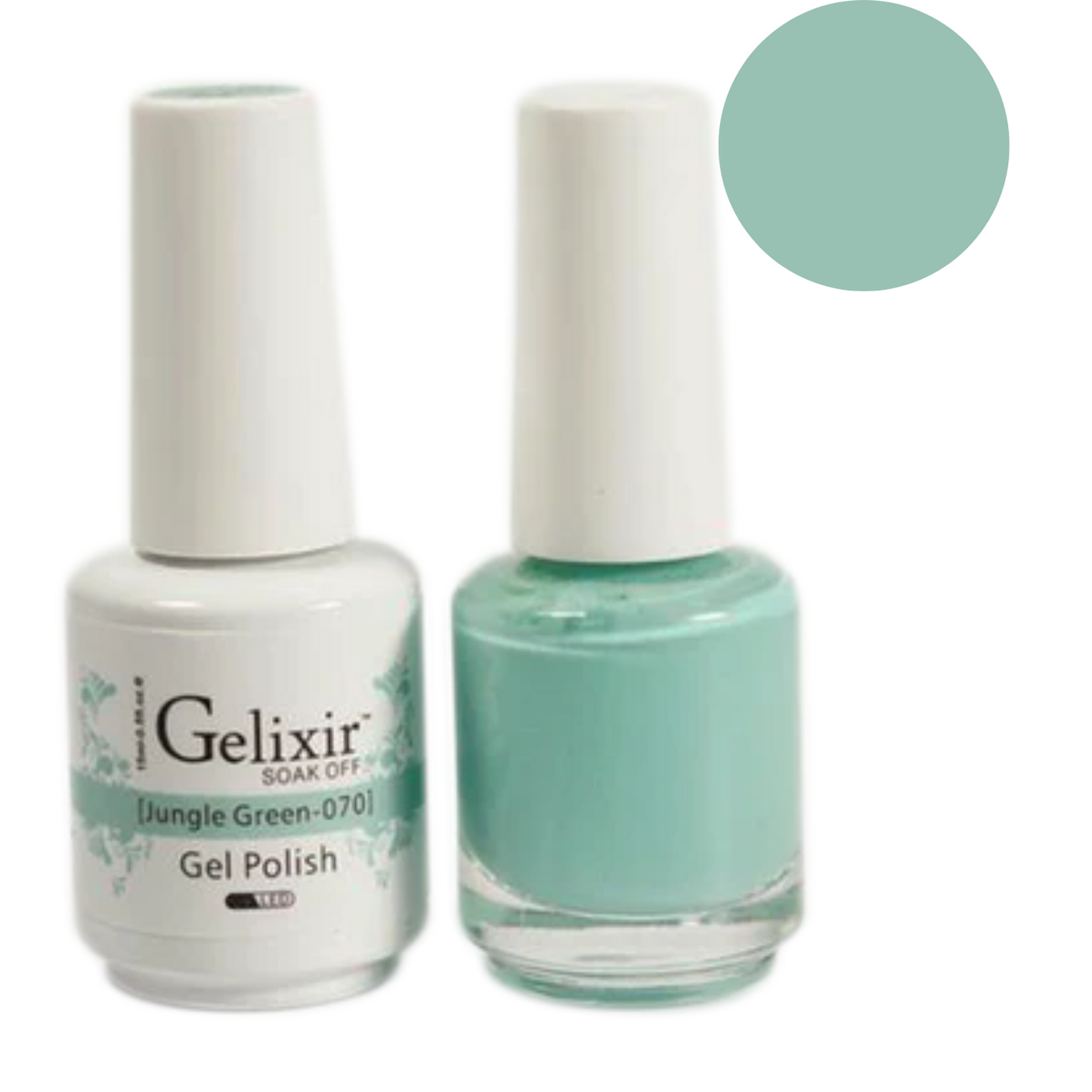 Gelixir Gel Polish & Nail Lacquer Duo Jungle Green - #70 - Premier Nail Supply