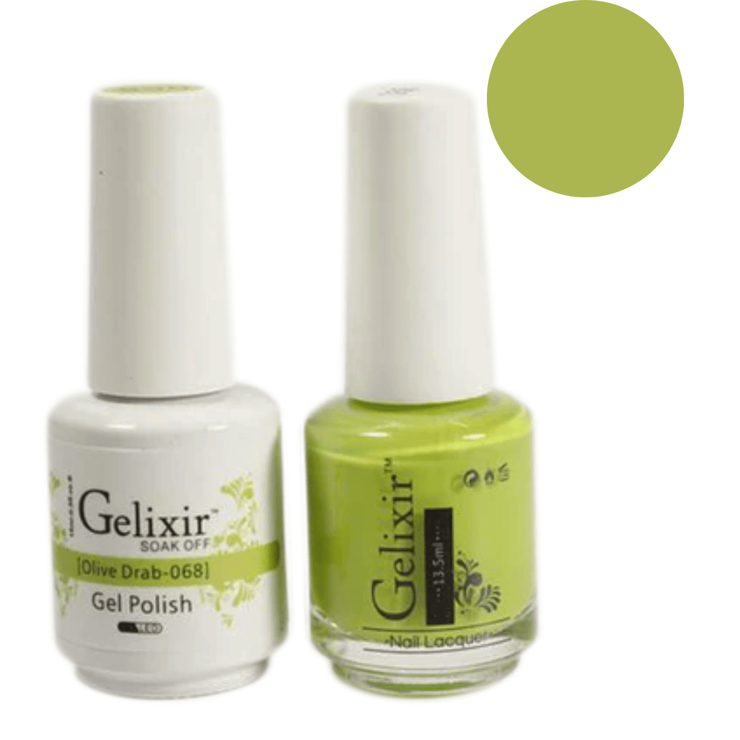 Gelixir Gel Polish & Nail Lacquer Duo Olive Drab - #68 - Premier Nail Supply