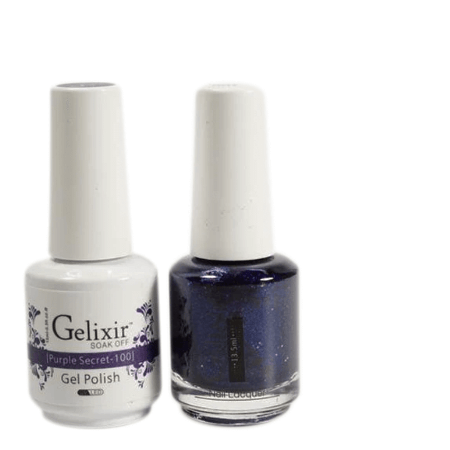 Gelixir Gel Polish & Nail Lacquer Duo Purple Secret - #100 - Premier Nail Supply