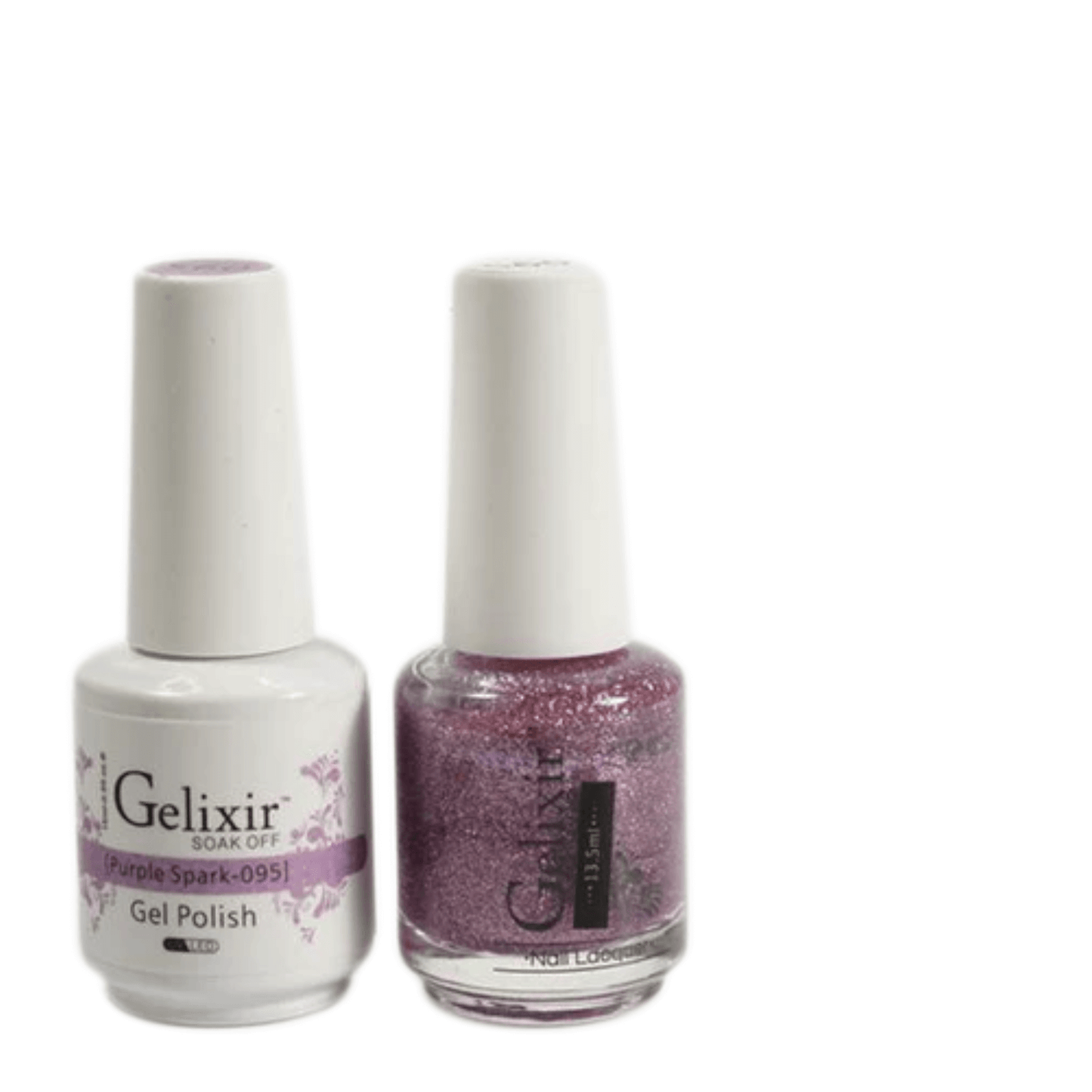 Gelixir Gel Polish & Nail Lacquer Duo Purple Spark - #95 - Premier Nail Supply