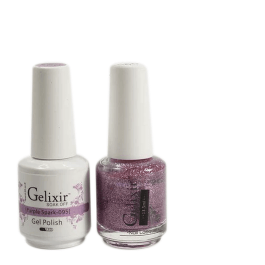 Gelixir Gel Polish & Nail Lacquer Duo Purple Spark - #95 - Premier Nail Supply