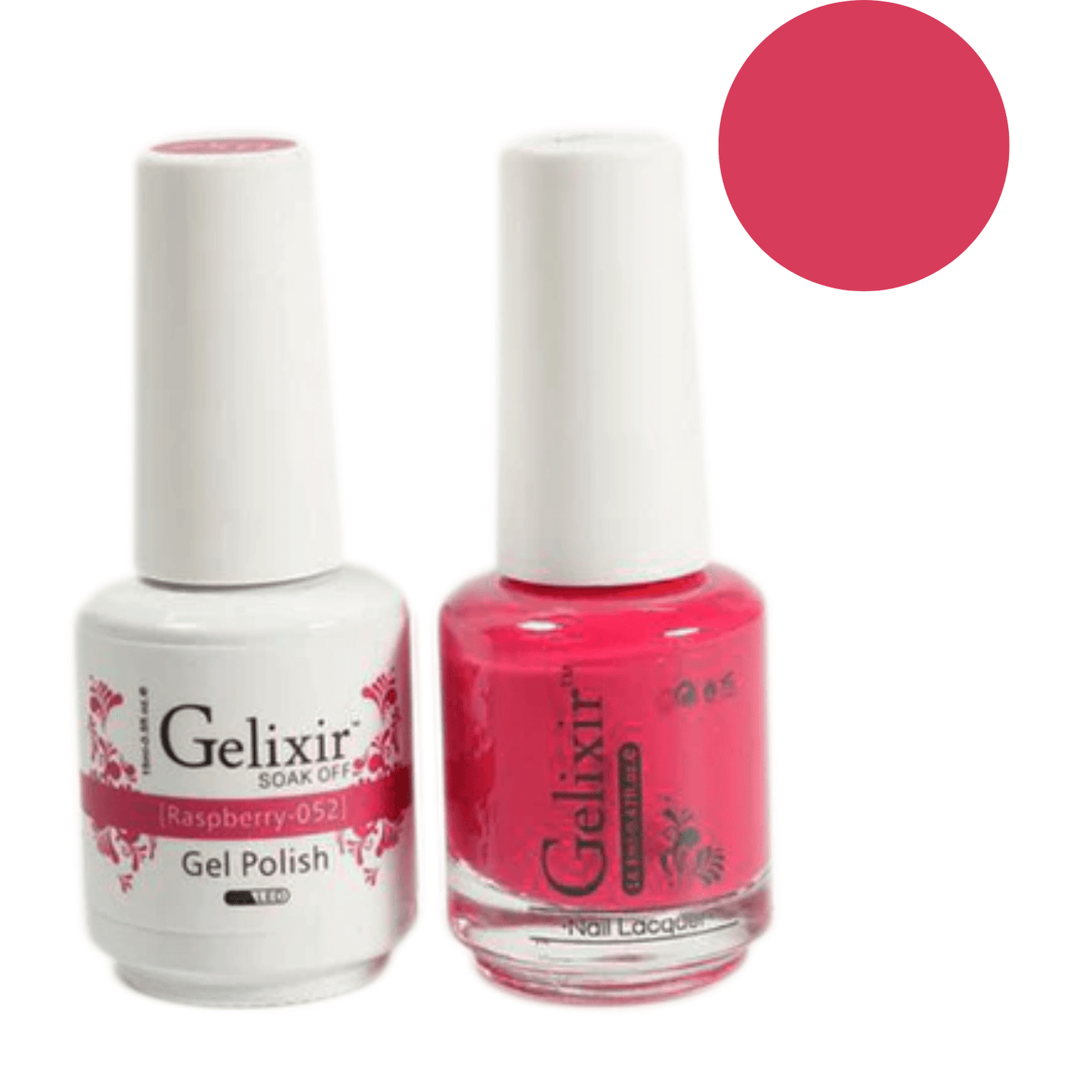 Gelixir Gel Polish & Nail Lacquer Duo Raspberry - #52 - Premier Nail Supply
