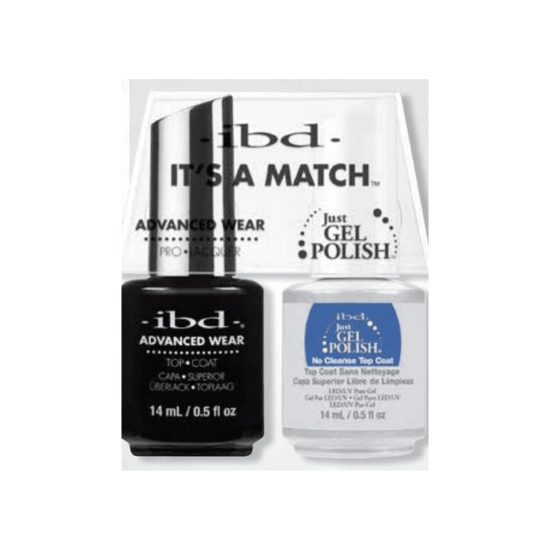 IBD Gel Polish No Clean Topcoat & Lacquer Duo - #65464 - Premier Nail Supply