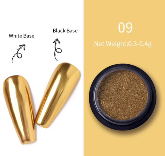 MEDINA Gold Chrome Nail Powder - Premier Nail Supply