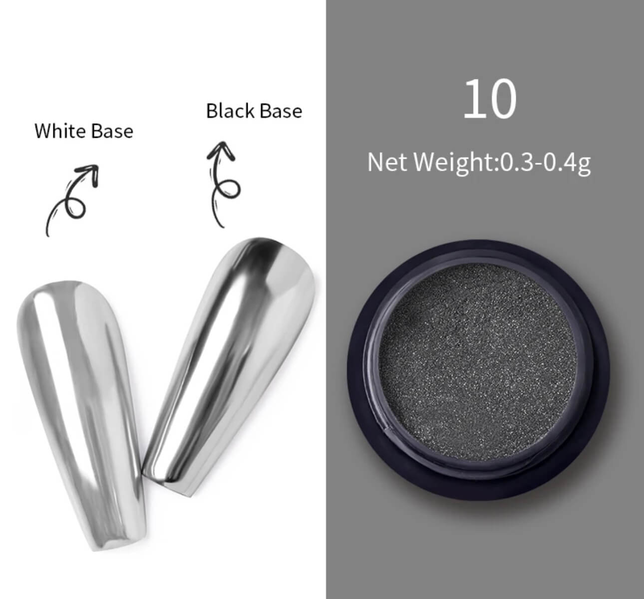 MEDINA Silver Chrome Nail Powder - Premier Nail Supply