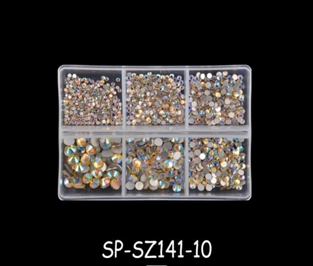 Nail Rhinestones Crytal AB - Premier Nail Supply