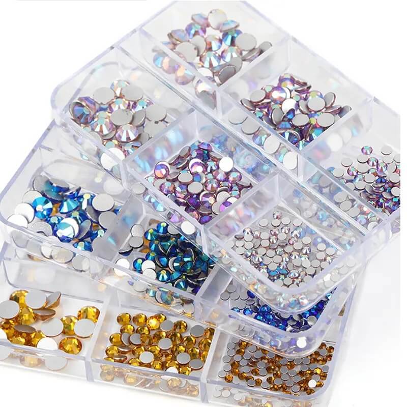 Nail Rhinestones Crytal AB - Premier Nail Supply