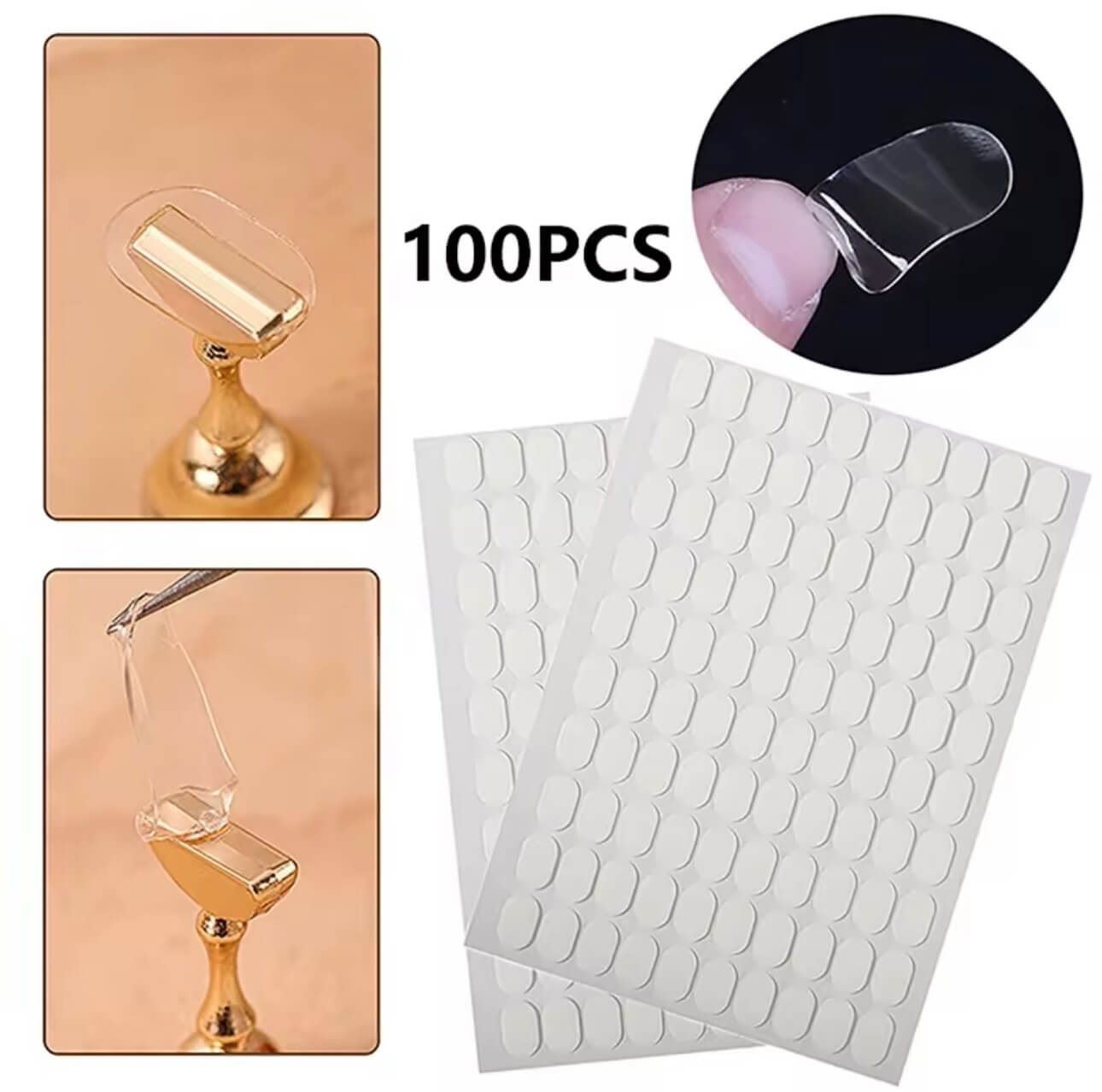 Double Sided Nail Tape Adhesive Tabs for Art Practice Design