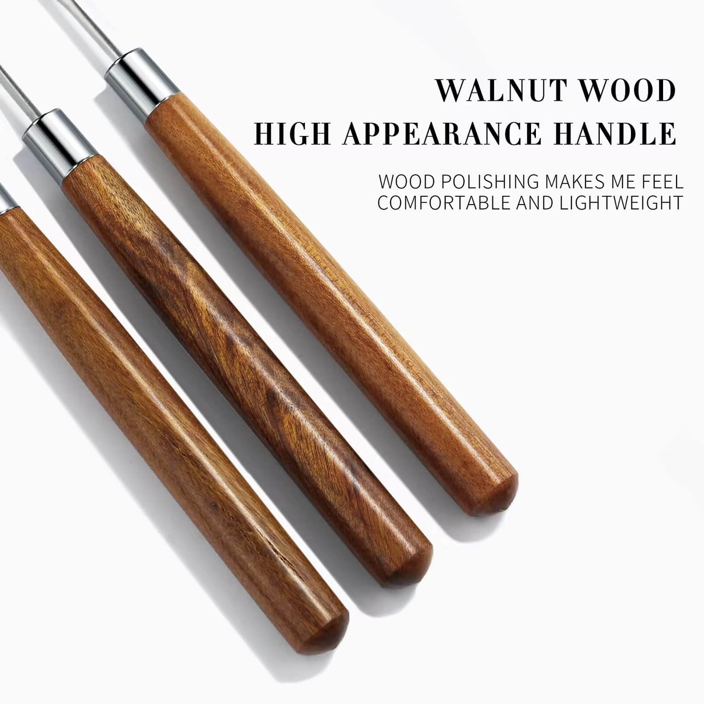 Stainless Steel Nail Tool Natural Wood Mixing Gel