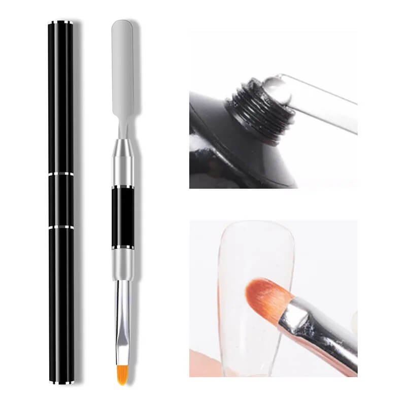 Nail Brush Poly Gel Dual Ended - Premier Nail Supply