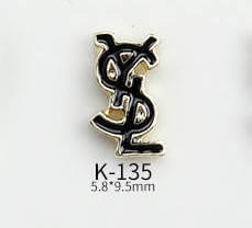 Nail Charm Black and White 2Pcs/bag - Premier Nail Supply