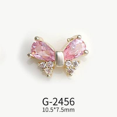 Nail Charm Diamond Bow Tie 2pcs/bag - Premier Nail Supply