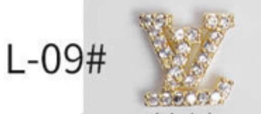 Nail Charm Silver and Gold L09 2Pcs/bag - Premier Nail Supply