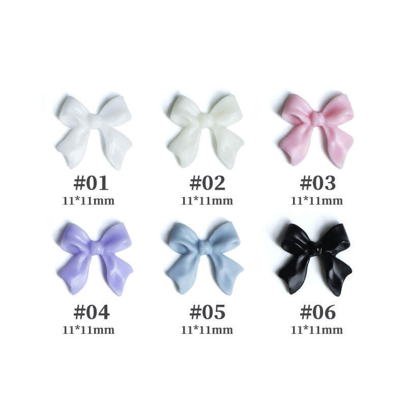 Nail Charm Resin Bow Mix Colors - Premier Nail Supply