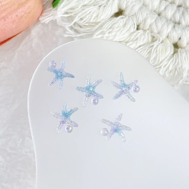 Nail Charm 3D Summer Ocean, Seashell, Mermaid