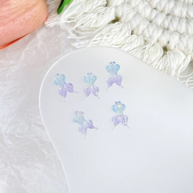 Nail Charm 3D Summer Ocean, Seashell, Mermaid