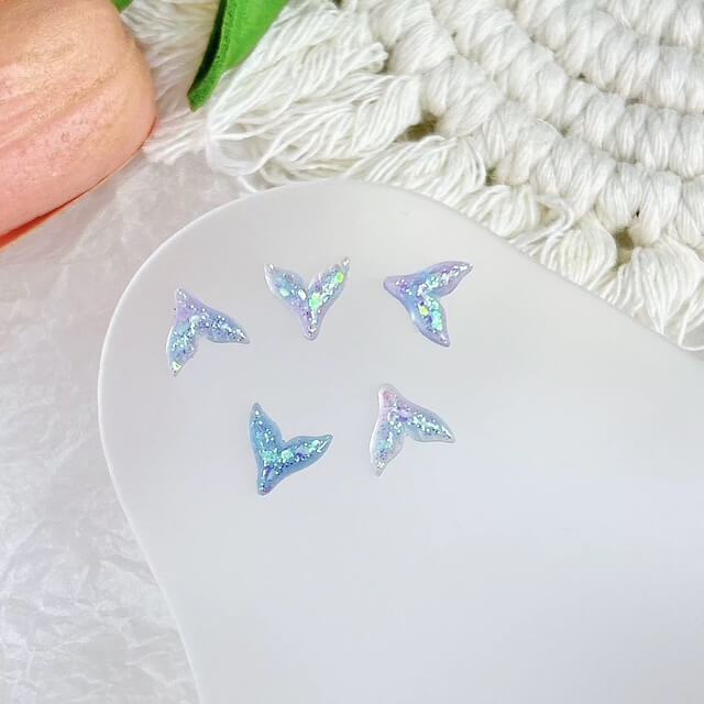 Nail Charm 3D Summer Ocean, Seashell, Mermaid