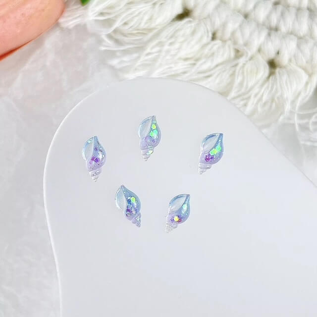 Nail Charm 3D Summer Ocean, Seashell, Mermaid