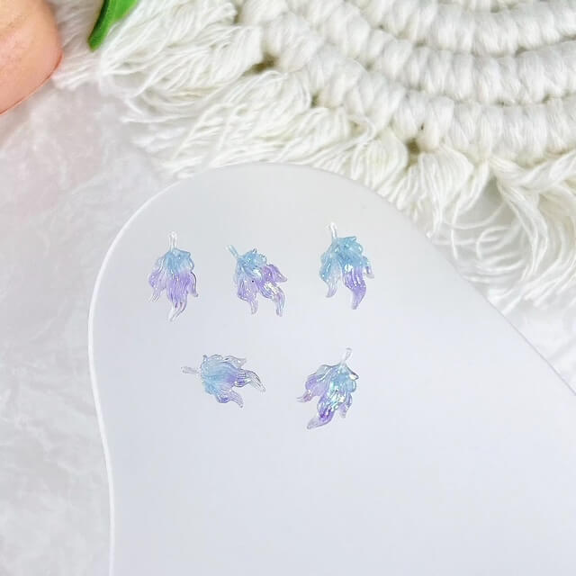 Nail Charm 3D Summer Ocean, Seashell, Mermaid