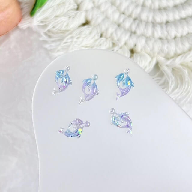 Nail Charm 3D Summer Ocean, Seashell, Mermaid