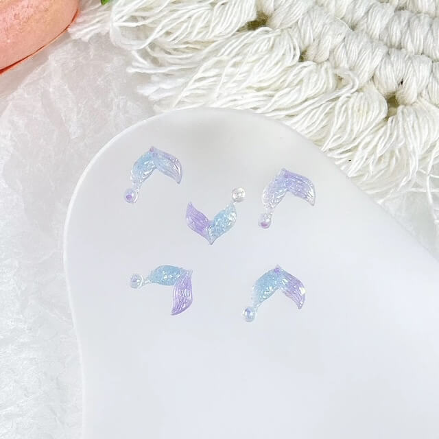 Nail Charm 3D Summer Ocean, Seashell, Mermaid