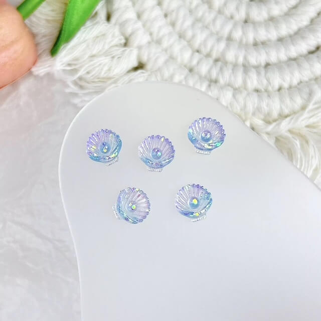 Nail Charm 3D Summer Ocean, Seashell, Mermaid