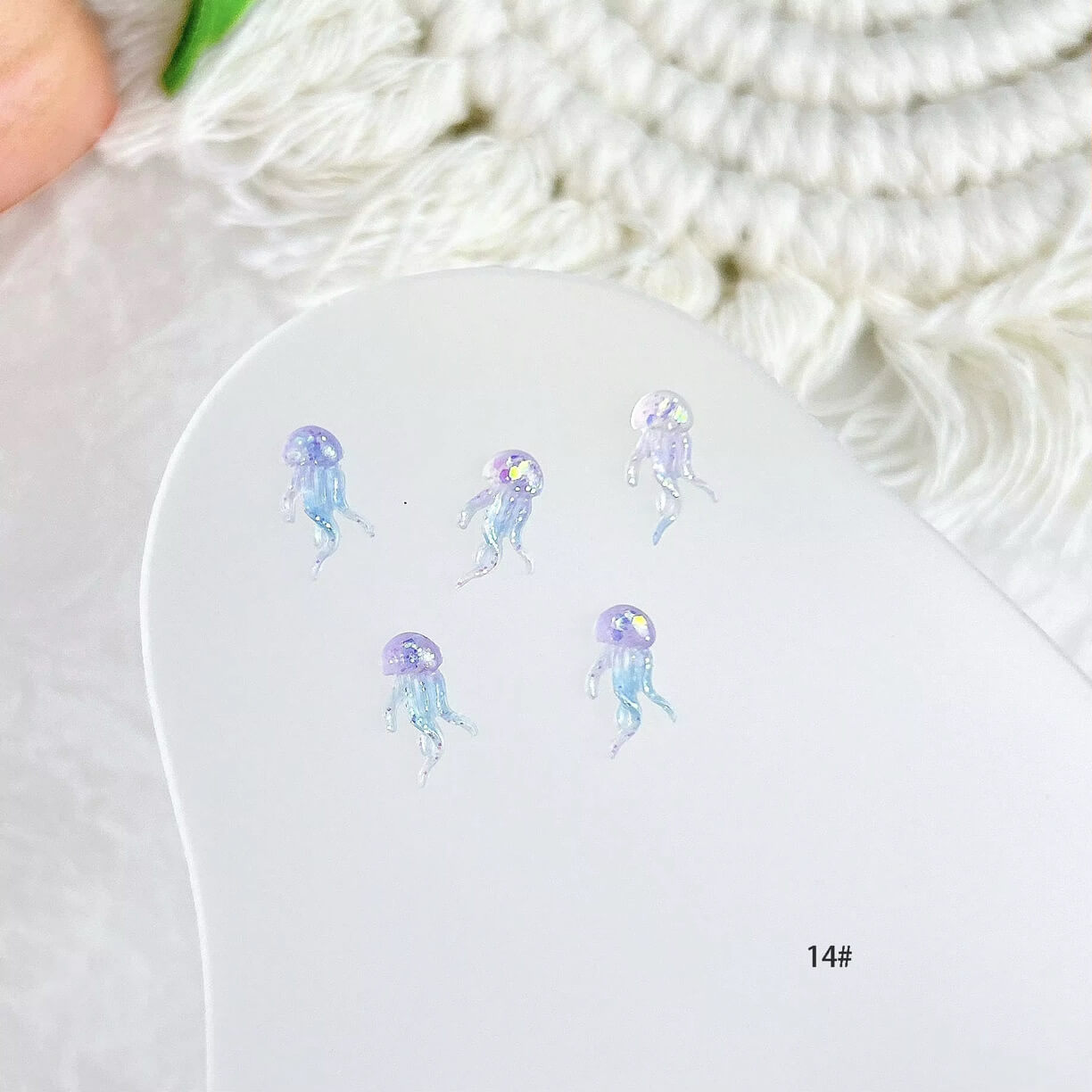 Nail Charm 3D Summer Ocean, Seashell, Mermaid