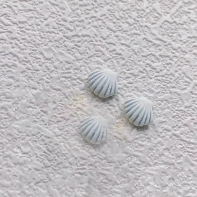 Nail Charm White Seashells 2pcs/Bag